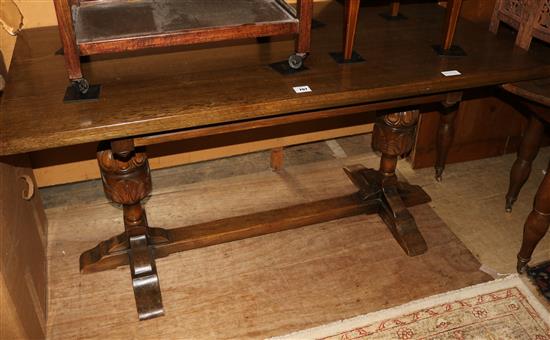 Oak refectory table(-)